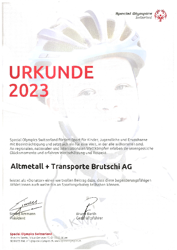 Special Olympics - Behindertensport Schweiz 2023